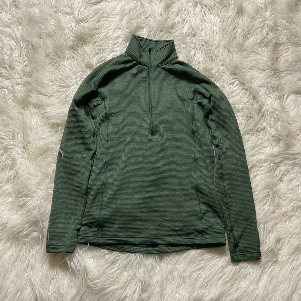 LL Bean Midweight Base Layer Crew‎ Top, 1/4 Zip
